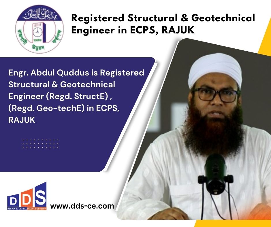 Registered Structural & Geotechnical Engineer in ECPS, RAJUK